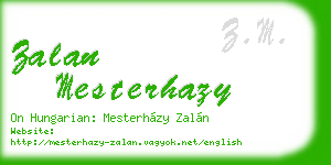 zalan mesterhazy business card